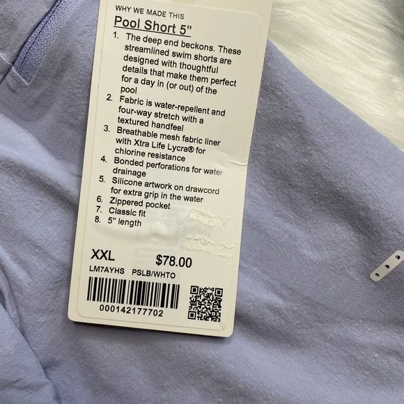 Lululemon pool short 5” - Picture 2 of 4